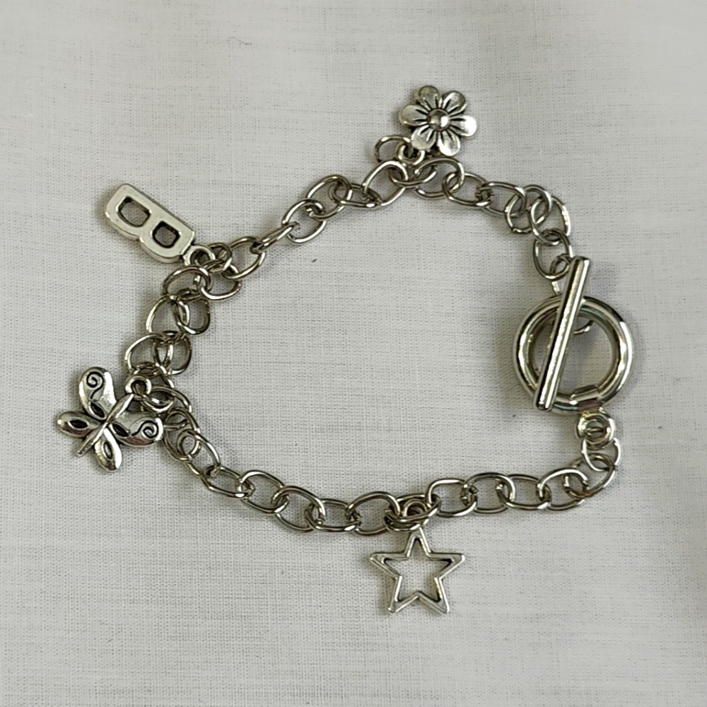 Handcrafted Charm Bracelet - Silver Plated